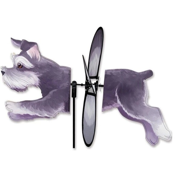 Premier Kites SCHNAUZER Dog Petite Garden Wind‎ Spinner NEW - Picture 2 of 6